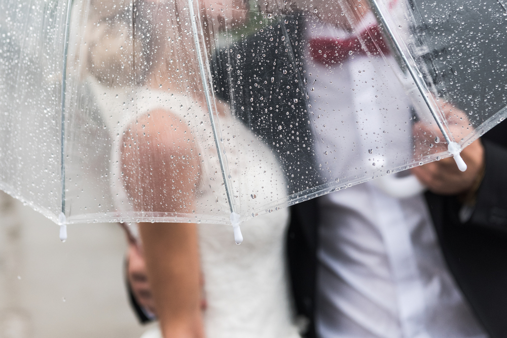 7 astuces pour s'organiser en cas de mariage pluvieux