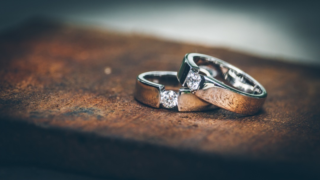 alliance diamant mariage