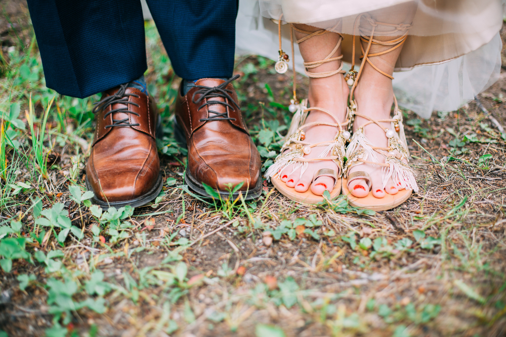 chaussures plates mariage bohème